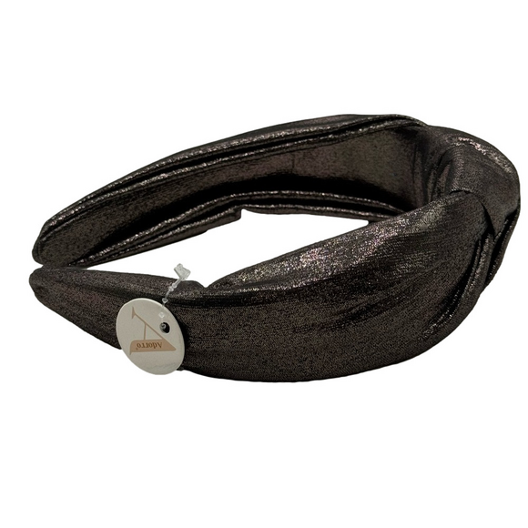 Black Metallic Knot Headband - NWT - Picture 4 of 5